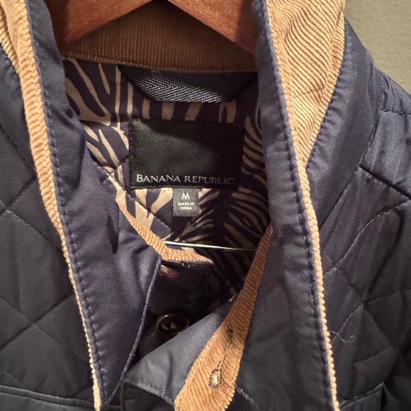 Banana Republic Men's Quilted Jacket - Navy (Shirt Jacket) - Picture 4 of 8